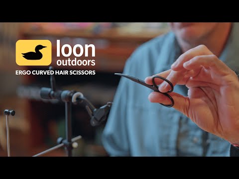 Loon Ergo Curved Hair Scissors - Black - Ciseaux de montage courbes