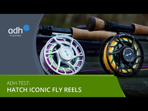 Hatch Iconic Fly Reel Moulinets de mouche Large Arbor clear/blue Hatch Iconic Fly Reel Moulinets de mouche Large Arbor clear/blue